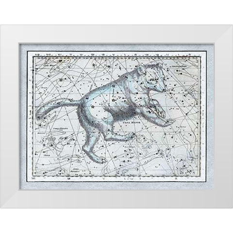 Maps of the Heavens: Ursa Major - The Great Bear White Modern Wood Framed Art Print by Jamieson, Alexander