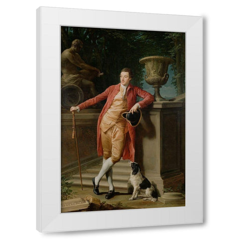 Portrait of John Talbot, later 1st Earl Talbot White Modern Wood Framed Art Print by Batoni, Pompeo Girolamo