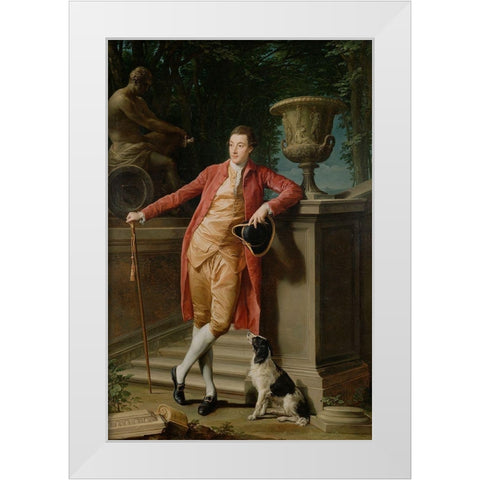 Portrait of John Talbot, later 1st Earl Talbot White Modern Wood Framed Art Print by Batoni, Pompeo Girolamo
