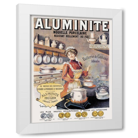 Cooks: Aluminite White Modern Wood Framed Art Print by Tamagno, Francisco