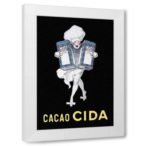 Cooks: Cacao Cida White Modern Wood Framed Art Print by Advertisement