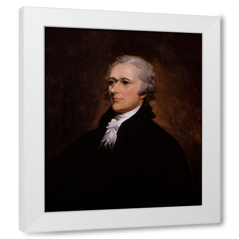 Alexander Hamilton, 1806 White Modern Wood Framed Art Print by Trumbull, John