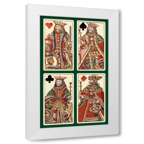 Kings - Bauern Hochzeit Deck White Modern Wood Framed Art Print by Gobl, Andreas Benedictus