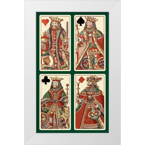 Kings - Bauern Hochzeit Deck White Modern Wood Framed Art Print by Gobl, Andreas Benedictus