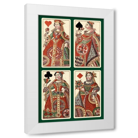 Queens - Bauern Hochzeit Deck White Modern Wood Framed Art Print by Gobl, Andreas Benedictus