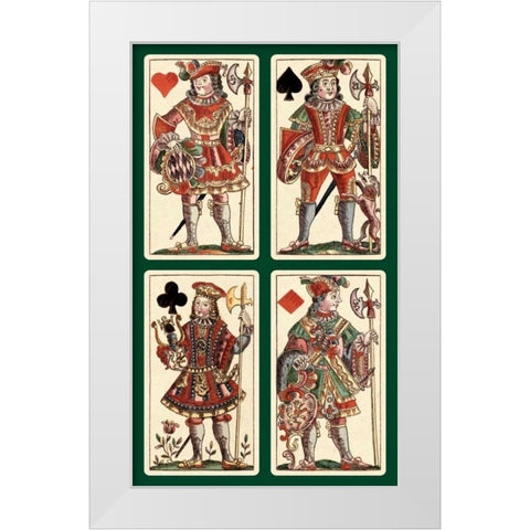 Knaves - Bauern Hochzeit Deck White Modern Wood Framed Art Print by Gobl, Andreas Benedictus