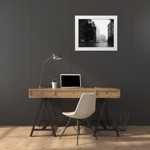 Paris, 1924 - The Pantheon White Modern Wood Framed Art Print by Atget, Eugene