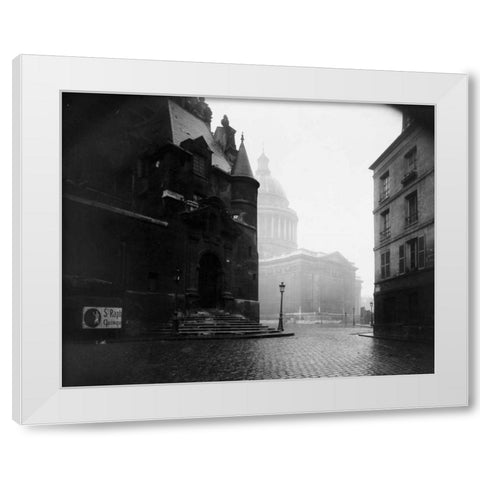 Paris, 1924 - The Pantheon White Modern Wood Framed Art Print by Atget, Eugene