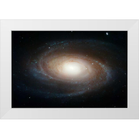 Spiral Galaxy M81 White Modern Wood Framed Art Print by NASA