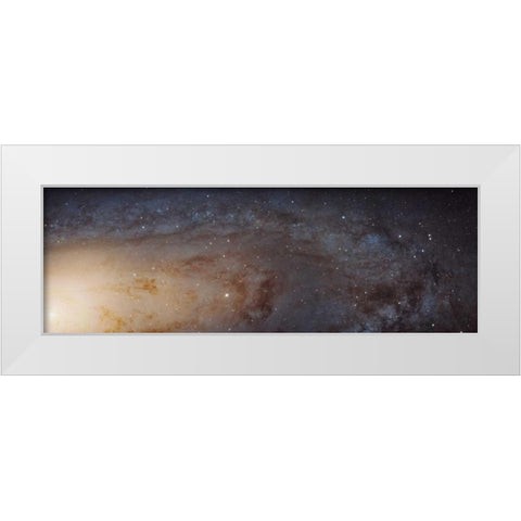 Hubble M31 PHAT Mosaic - Andromeda Panorama White Modern Wood Framed Art Print by NASA