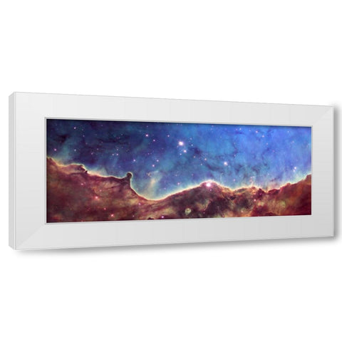 Hubble Image of NGC 3324 White Modern Wood Framed Art Print by NASA