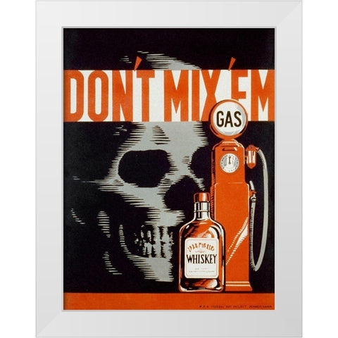 Dont mix em White Modern Wood Framed Art Print by Lachenmann, Robert