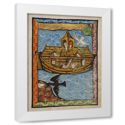 Noahs Ark White Modern Wood Framed Art Print by Illuminator, Unknown