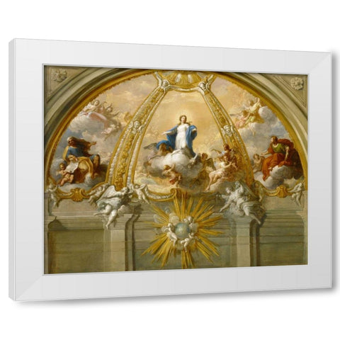 Immaculate Conception White Modern Wood Framed Art Print by Costanzi, Placido