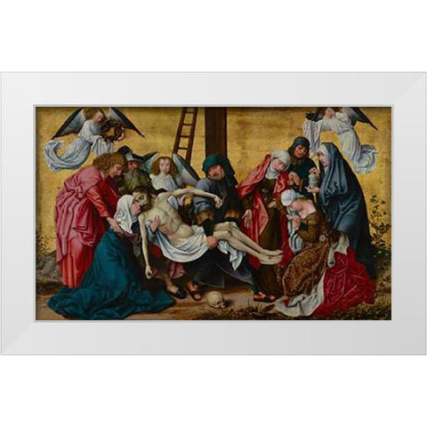The DeVintageition White Modern Wood Framed Art Print by Van der Weyden, Rogier