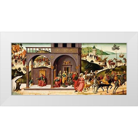 The Story of Joseph White Modern Wood Framed Art Print by d Antonio, Biagio
