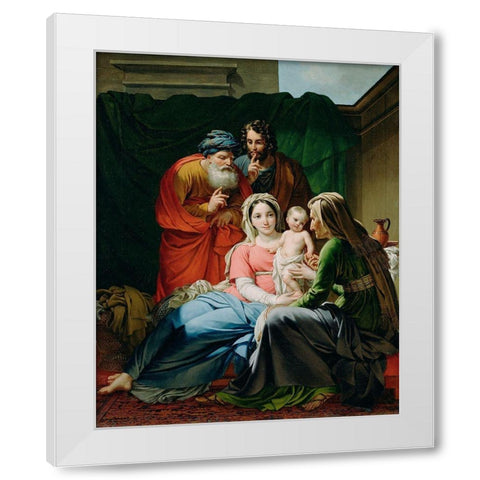 The Holy Family White Modern Wood Framed Art Print by Paelinck, Joseph