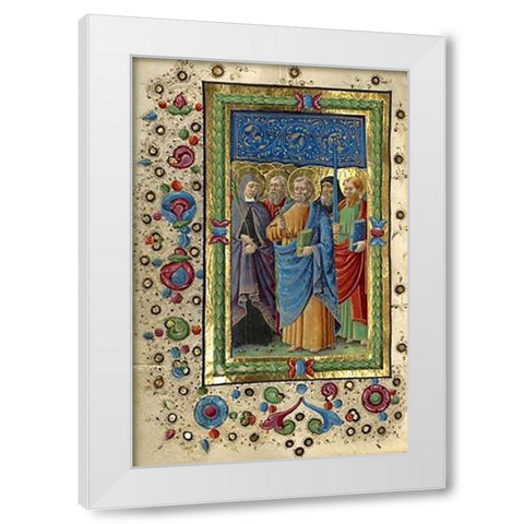 All Saints White Modern Wood Framed Art Print by Giraldi, Guglielmo