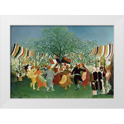 A Centennial of Independence White Modern Wood Framed Art Print by Rousseau, Henri