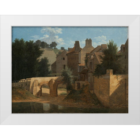 View in the Ile-de-France White Modern Wood Framed Art Print by Bertin, Jean-Victor