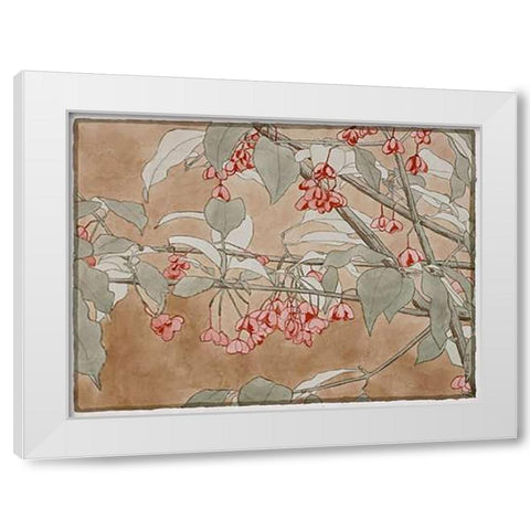 Burning Bush White Modern Wood Framed Art Print by Overbeck, Hannah Borger