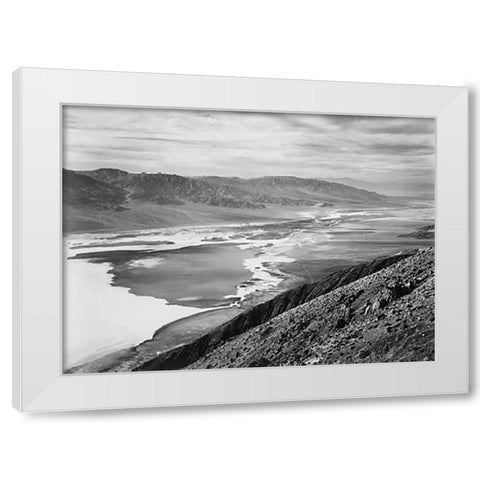 Death Valley National Monument, California - National Parks and Monuments, 1941 White Modern Wood Framed Art Print by Adams, Ansel
