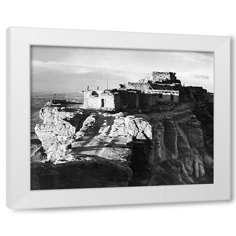 Walpi, Arizona, 1941 White Modern Wood Framed Art Print by Adams, Ansel