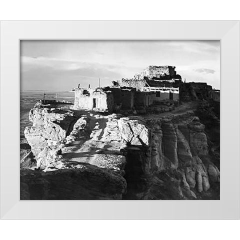 Walpi, Arizona, 1941 White Modern Wood Framed Art Print by Adams, Ansel