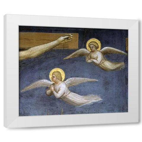 Crucifixion (Detail) White Modern Wood Framed Art Print by De Menabuoi, Giusto