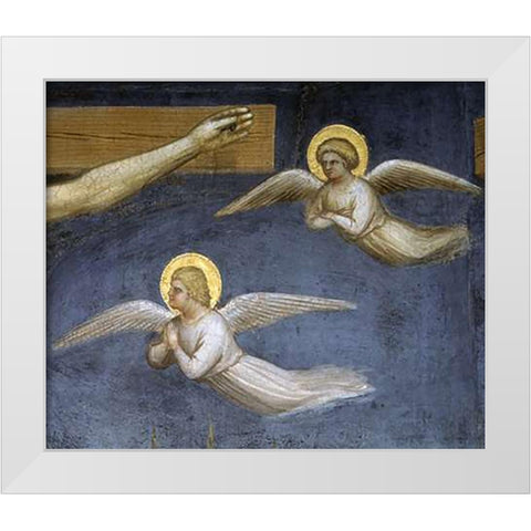 Crucifixion (Detail) White Modern Wood Framed Art Print by De Menabuoi, Giusto