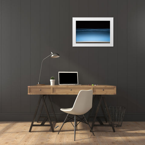 Noctilucent Clouds Over Earth White Modern Wood Framed Art Print by Williams, Jeff