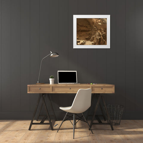 Mars Rover Farewell to Murray Buttes Image 4 White Modern Wood Framed Art Print by Curiosity