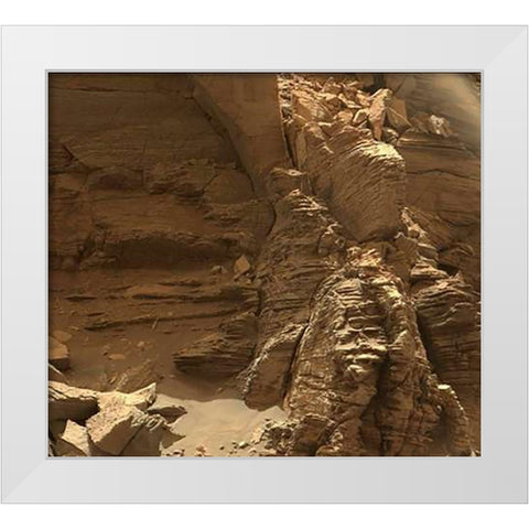 Mars Rover Farewell to Murray Buttes Image 4 White Modern Wood Framed Art Print by Curiosity