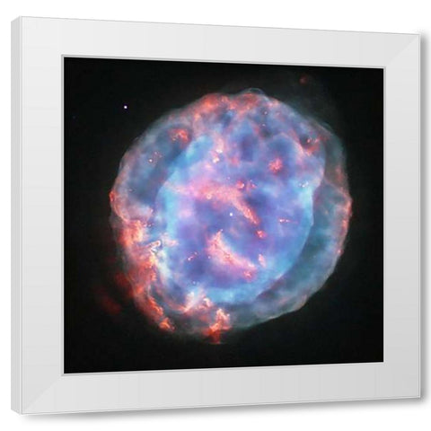 NGC 6818 - Little Gem Nebula White Modern Wood Framed Art Print by Hubble Space Telescope