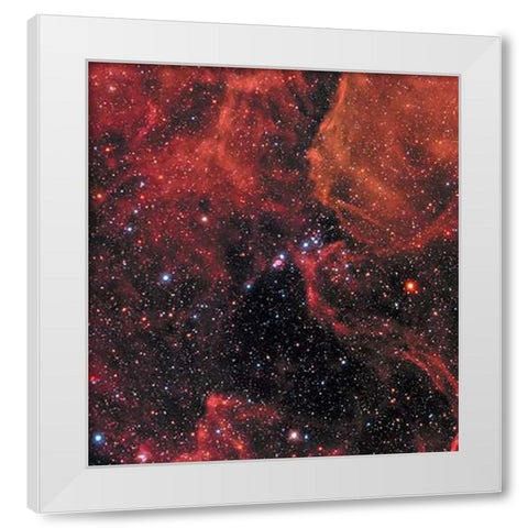 Wide View of Supernova 1987A White Modern Wood Framed Art Print by Hubble Space Telescope