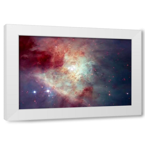 View of the Orion Nebula White Modern Wood Framed Art Print by Hubble Space Telescope
