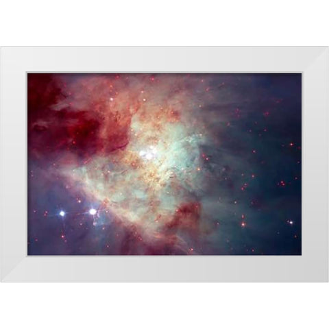 View of the Orion Nebula White Modern Wood Framed Art Print by Hubble Space Telescope