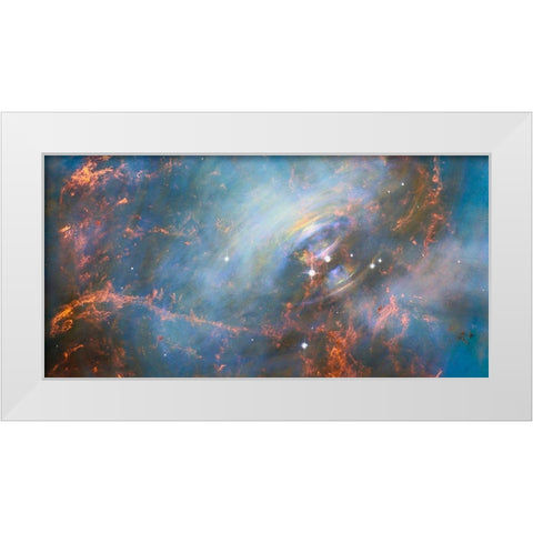 Core of the Crab Nebula White Modern Wood Framed Art Print by NASA