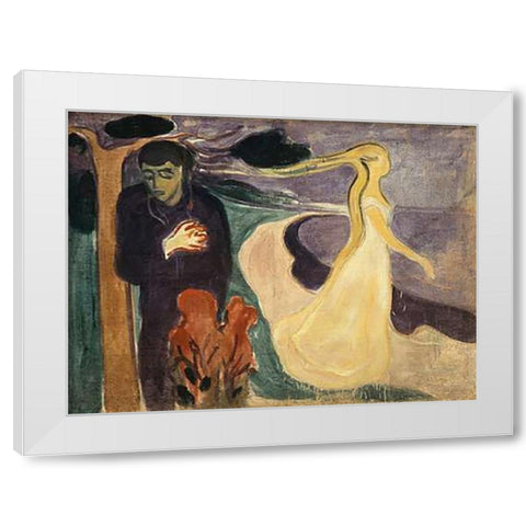 Separation, 1896 White Modern Wood Framed Art Print by Munch, Edvard