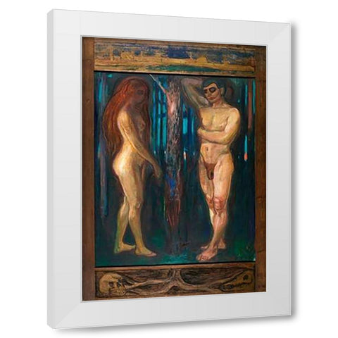 Metabolism, 1898-1899 White Modern Wood Framed Art Print by Munch, Edvard
