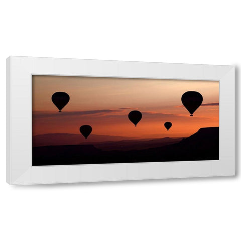 Karci, Engin White Modern Wood Framed Art Print by balloons