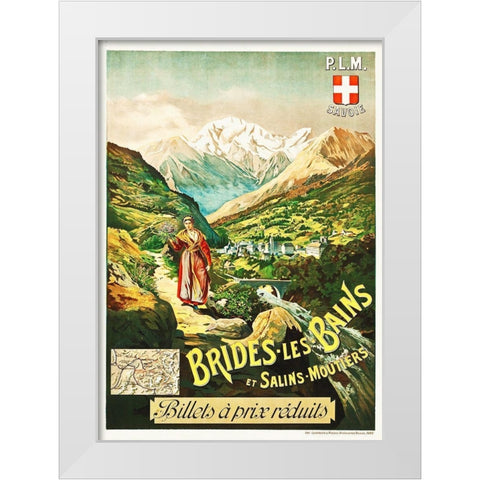 Brides Le Baines, 1900 White Modern Wood Framed Art Print by Hollywood Photo Archive