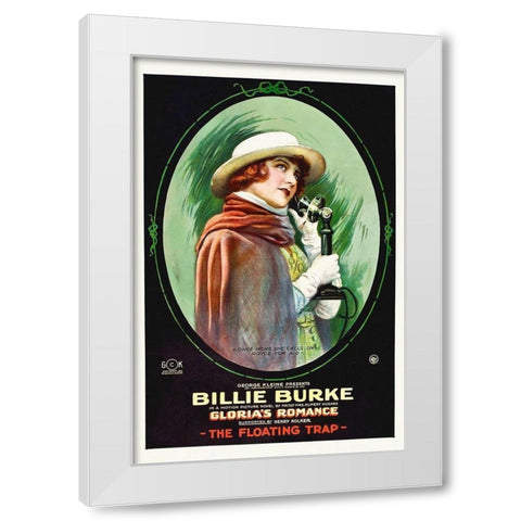 Burke, Billie, Glorias Romance,  1916 White Modern Wood Framed Art Print by Hollywood Photo Archive