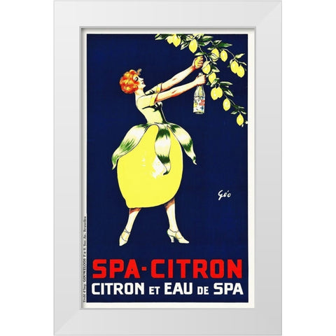 Citron White Modern Wood Framed Art Print by Hollywood Photo Archive