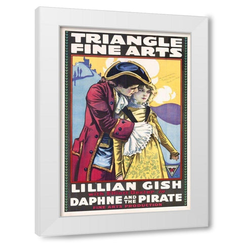 Daphne and the Pirate White Modern Wood Framed Art Print by Hollywood Photo Archive