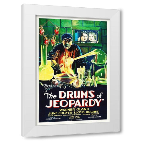 Drums of Jeapody White Modern Wood Framed Art Print by Hollywood Photo Archive