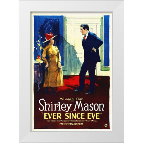 Ever Since Eve, 1921 White Modern Wood Framed Art Print by Hollywood Photo Archive