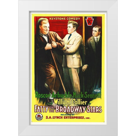 Fatty and the Broadway Stars White Modern Wood Framed Art Print by Hollywood Photo Archive