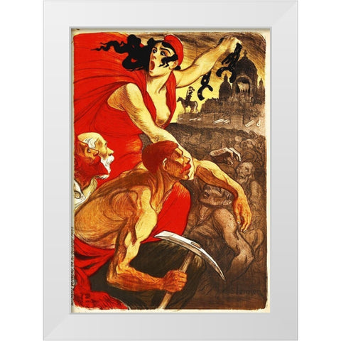 French, 1900 White Modern Wood Framed Art Print by Hollywood Photo Archive