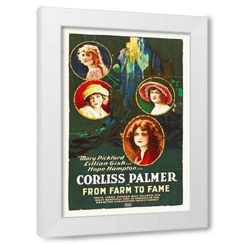 From Farm To Fame White Modern Wood Framed Art Print by Hollywood Photo Archive